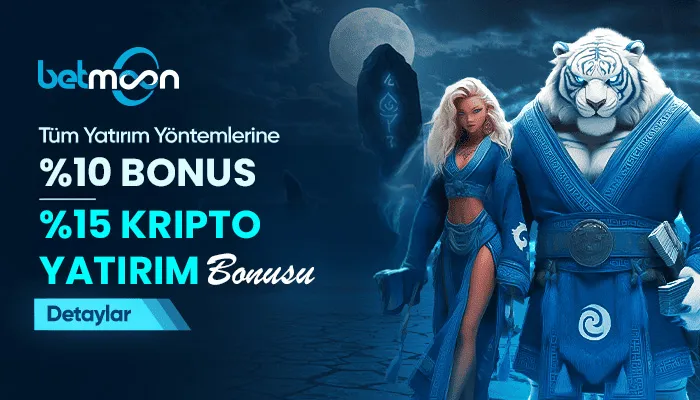 Betmoon — %10 – %15 çevrimsiz yatırım bonusu