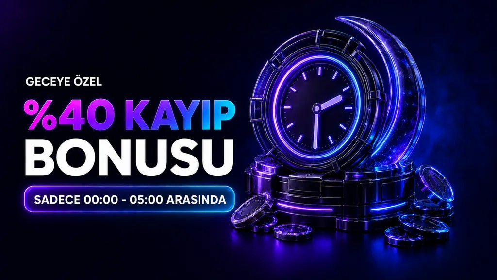 Casineon — %40 gece kayıp bonusu