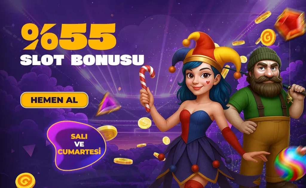 Gettobet — %55 slot bonusu (salı – cumartesi)