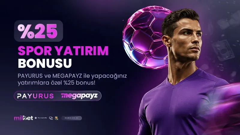 Milbet — %25 spor yatırım bonusu